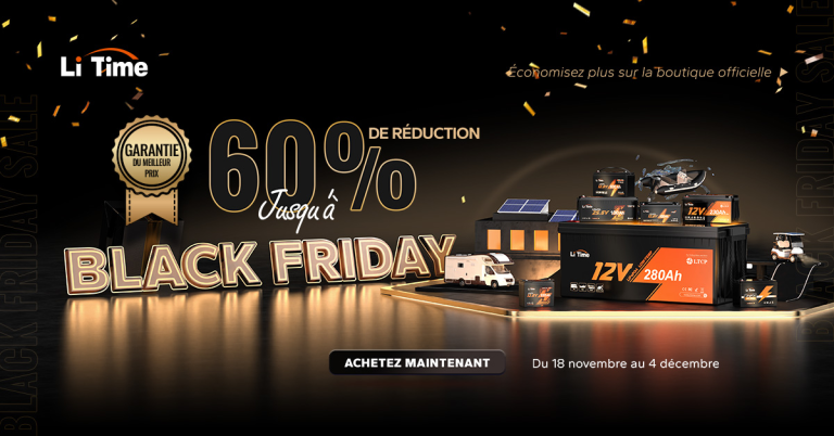 LiTime presenta ofertas Black Friday 2024 en soluciones de almacenamiento de energía LiFePO4