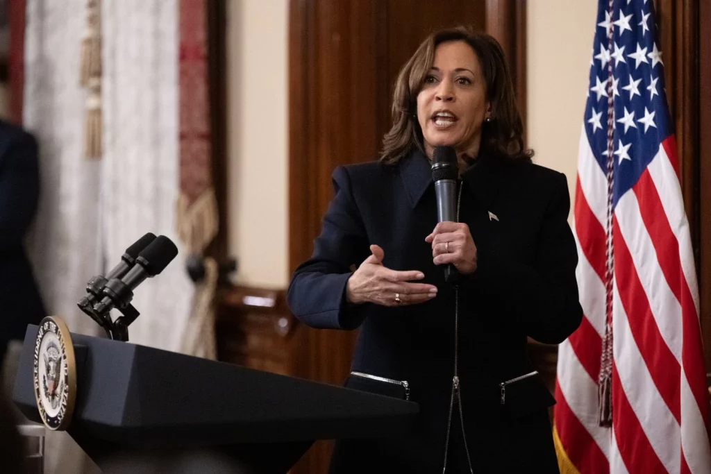 Trump volverá a la Casa Blanca con algunos estados clave esperando resultado 1 EuropaPress 6324692 january 25 2024 sacramento ca usa vice president kamala harris speaks with