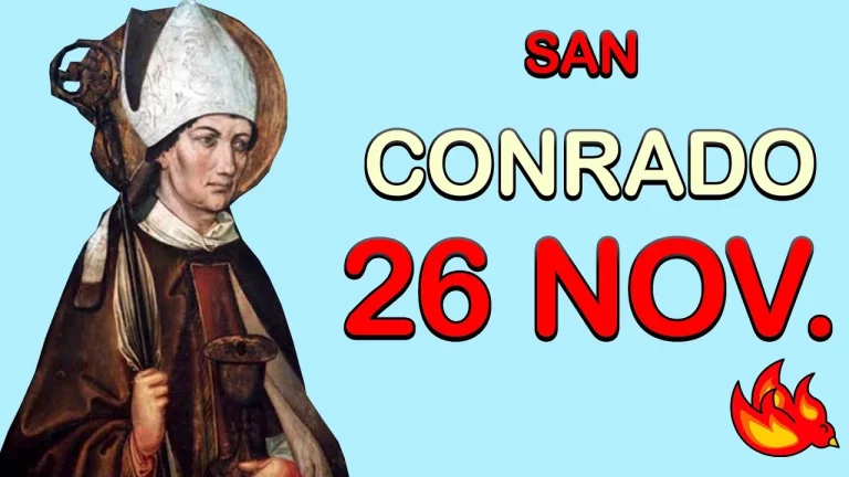 San Conrado: Santoral del 26 de noviembre de 2024