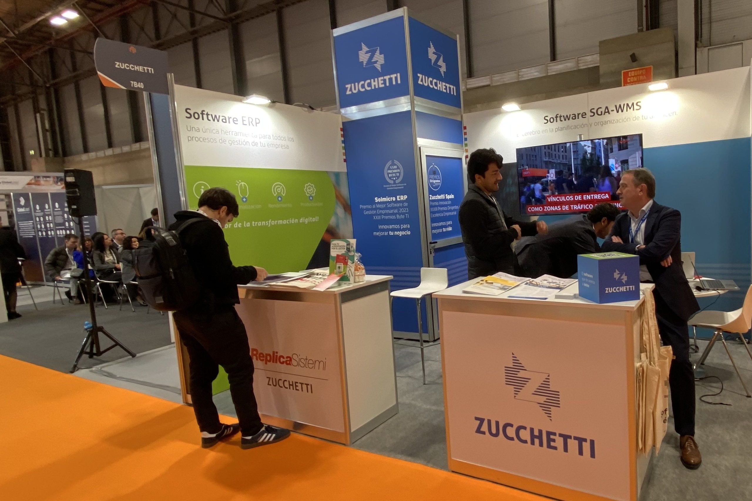 Zucchetti Spain presenta sus soluciones para la transformación logística en Logistics & Automation 2024 1 StandZucchetti Logitics2024 scaled