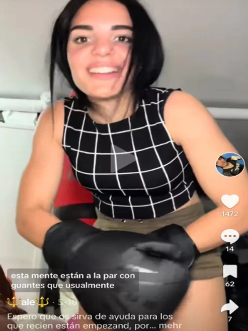 Tiktoker boxeo. comentarios