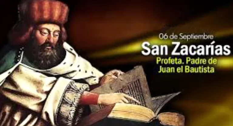 San Zacarías: Santoral del 6 de noviembre de 2024