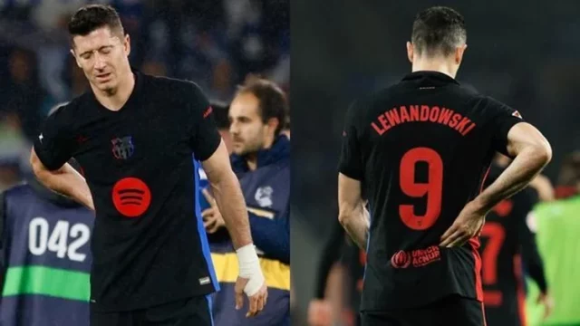 Lewandowski también se lesiona y enciende las alarmas en el FC Barcelona 1 lewandowski fc barelona