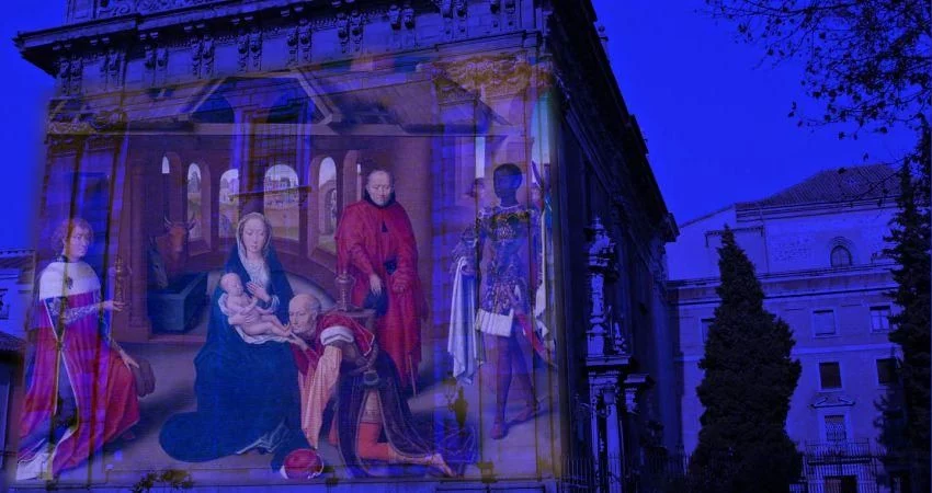 Cómo organizar una ruta de belenes por Madrid: tradición y arte en Navidad 115 Belenes proyectados: arte y arquitectura en la calle