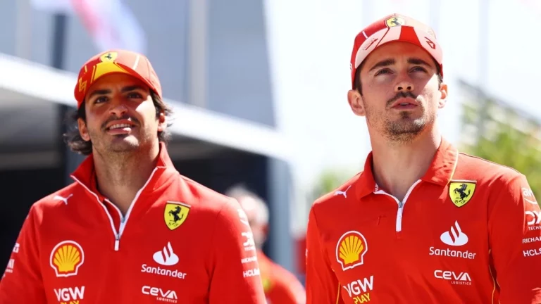 Charles Leclerc se pone emotivo para despedir a Carlos Sainz