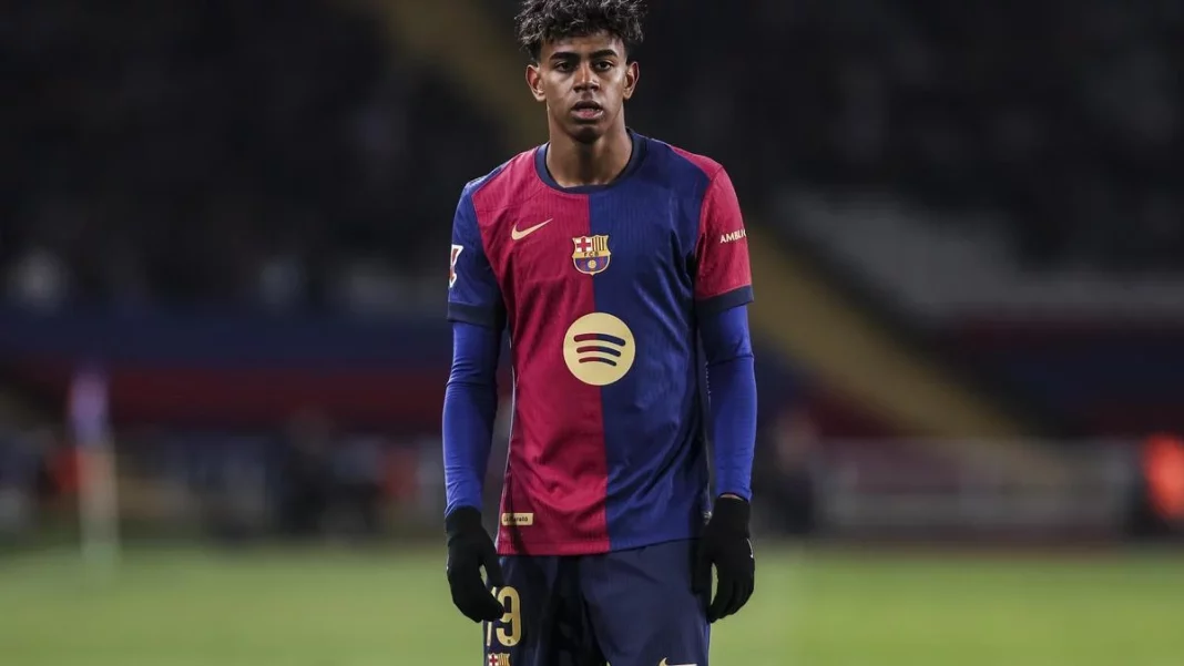 Lamine Yamal Florentino Pérez Fuente: EFE