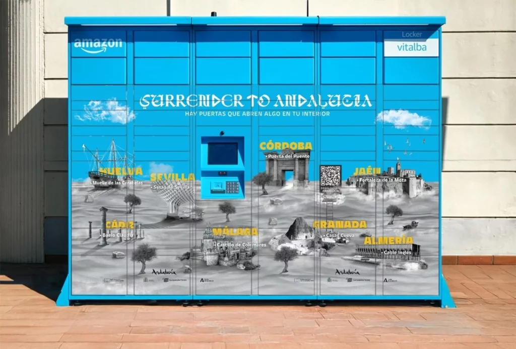 EuropaPress 6372832 prototipo buzon recogida paquetes amazon colaboracion junta andalucia