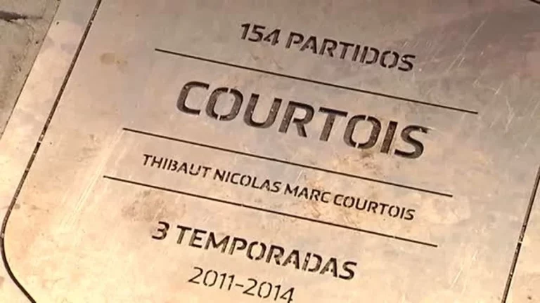 La placa de Courtois en el Metropolitano tiene las horas contadas