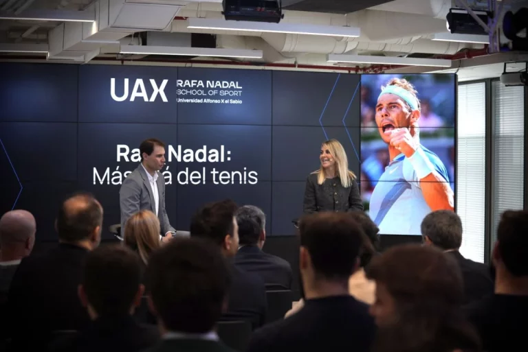 Nadal presenta las claves y valores para tener éxito en la industria del deporte en la UAX Rafa Nadal School of Sport
