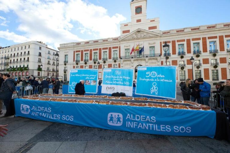Aldeas Infantiles reparte mañana en Madrid 7.500 raciones de Roscón de Reyes para visibilizar a niños en exclusión