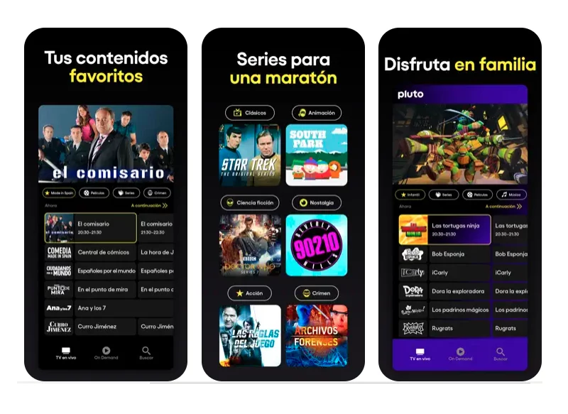 ESPECIALES EN PLUTO TV