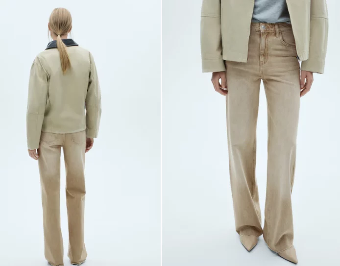 6 pantalones vaqueros de Zara y Mango en colores distintos a los azules