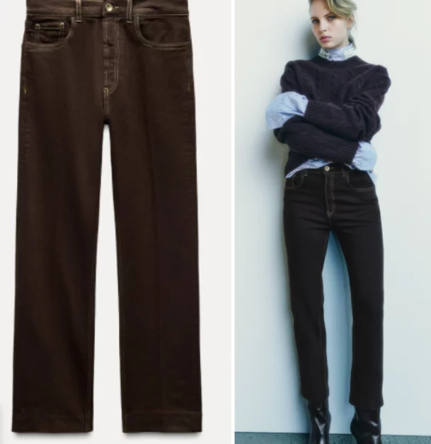 Zara sorprende con el Jeans de tiro alto cropped