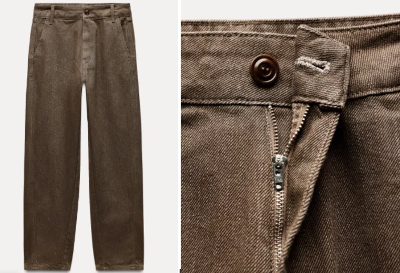 6 pantalones vaqueros de Zara y Mango en colores distintos a los azules