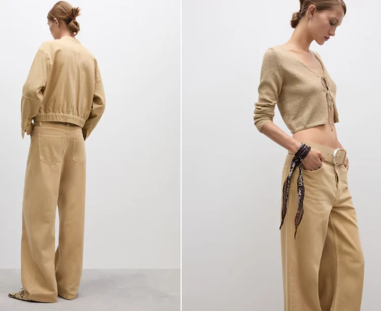 Mango sorprende con el jeans Wideleg Loose de tiro bajo: Comodidad y estilo
