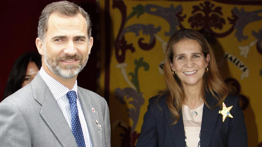 Rey Felipe y su hermana mayor