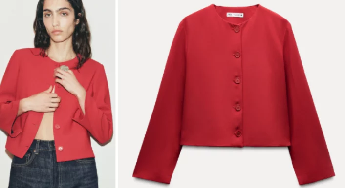 Chaqueta de botones ZW Collection de Zara: Elegancia y estilo en rebaja para no perder la oportunidad