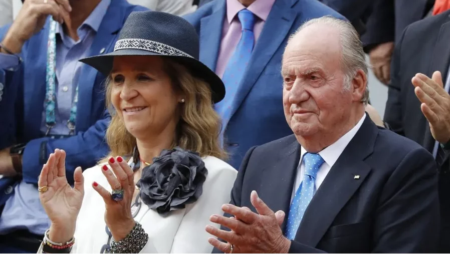 rey emérito y su hija mayor