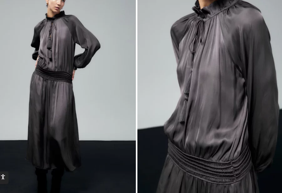 8 vestidos boho de Sfera que disimulan brazos y que lucen perfectos con botines