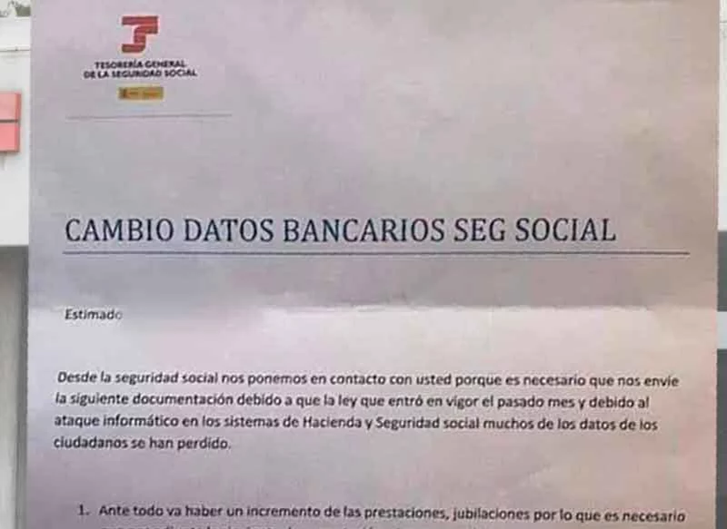 LA CARTA QUE SUPLANTA A LA SEGURIDAD SOCIAL