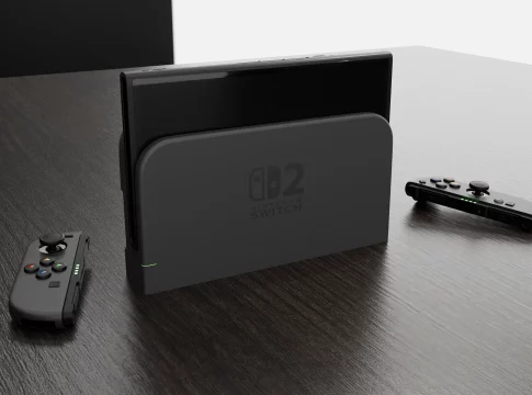 Nintendo Switch 2 (concepto) Concepto de Nintendo Switch 2 elaborado por el usuario Elymar_Tj a partir de filtraciones