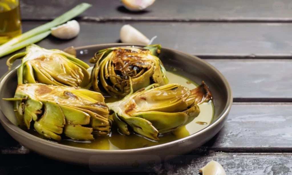 Aprende a preparar unas deliciosas alcachofas al horno con especias 48 Técnica del "puñetazo" y aliñado con especias