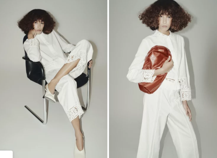Consigue en Zara el look más romántico con este conjunto boho bordado