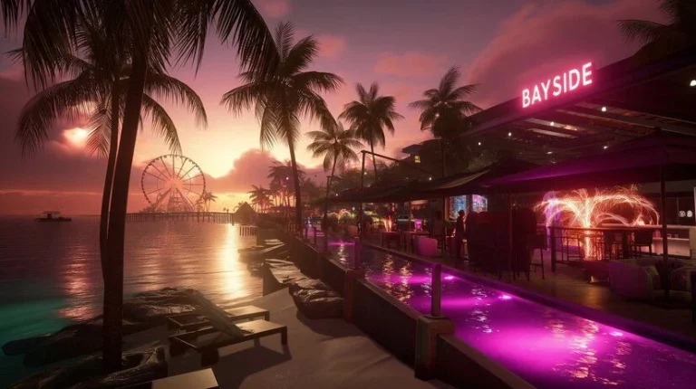 Rockstar muestra nuevas imágenes nocturnas de Vice City en GTA 6