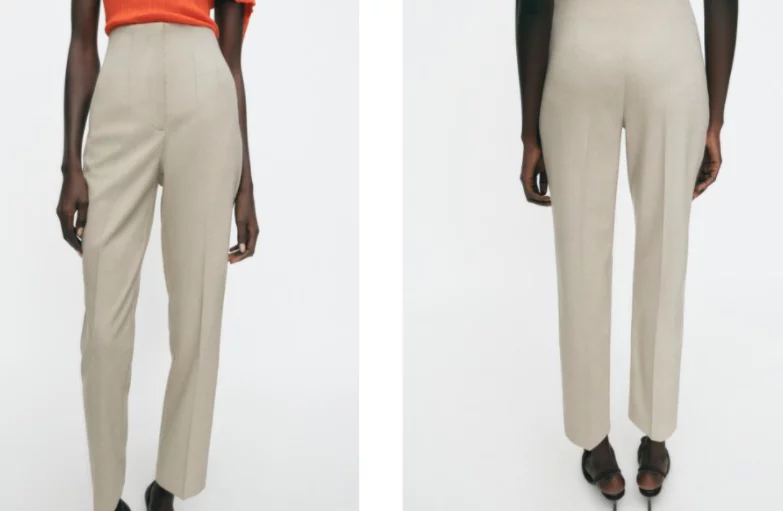 Despídete del blanco y da la bienvenida al color crema con estos 7 pantalones de Zara que son perfectos para combinar en primavera