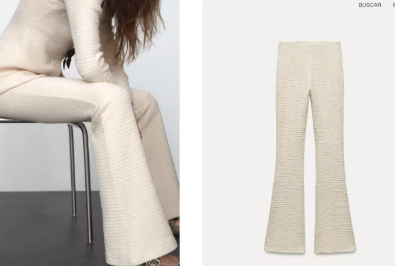 Despídete del blanco y da la bienvenida al color crema con estos 7 pantalones de Zara que son perfectos para combinar en primavera