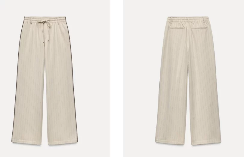 Despídete del blanco y da la bienvenida al color crema con estos 7 pantalones de Zara que son perfectos para combinar en primavera