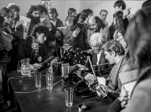 Andy Wrahol en Madrid en 1983/ EP