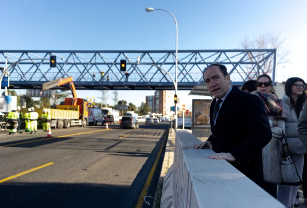 Borja Carabante, líder en urbanismo y movilidad de Madrid, en el soterramiento del A-5. | Fuente: Agencias
