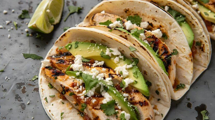 Ingredientes que no pueden faltar para preparar estos deliciosos tacos de pollo