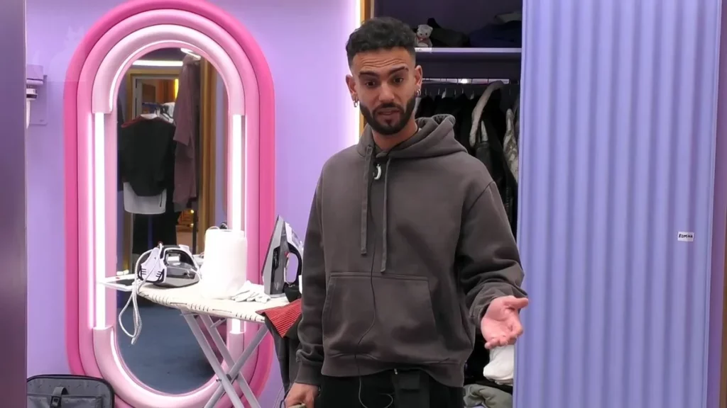 La postura de Miguel Frigenti. Imagen: Telecinco