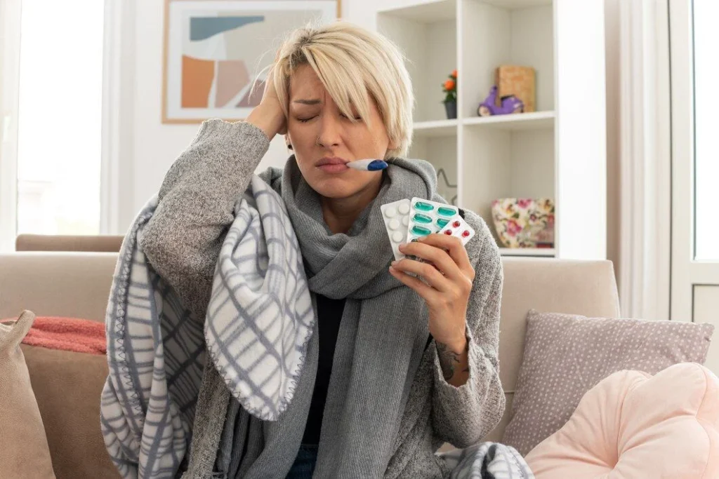 Meter los pies en agua caliente con mostaza