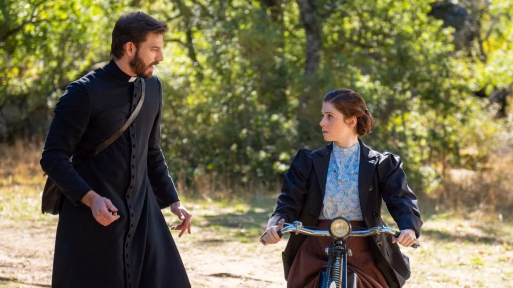 María Fernández se ma tiene entre el amor y el misticismo. Fuente: Imagen de RTVE.es