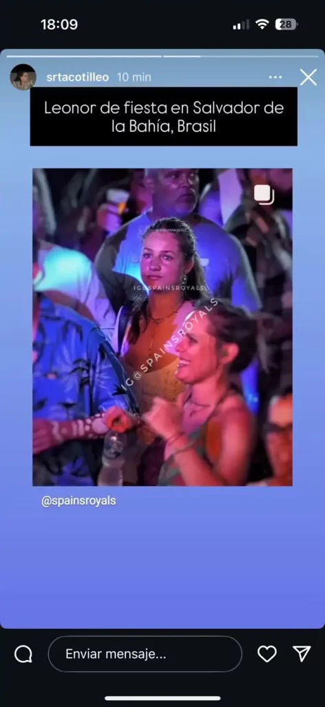 La princesa Leonor de fiesta en Brasil