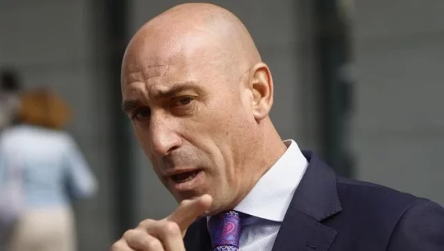 Luis Rubiales, a su llegada al juzgado Fuente: EFE