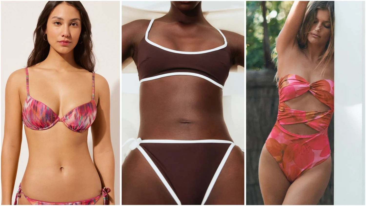 Bikinis contraste colores