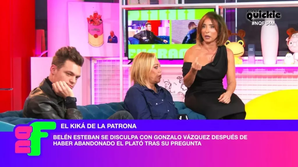 La pregunta de Gonzalo sobre Jesulín y su hijo a Belén Esteban en Ni que fuéramos 