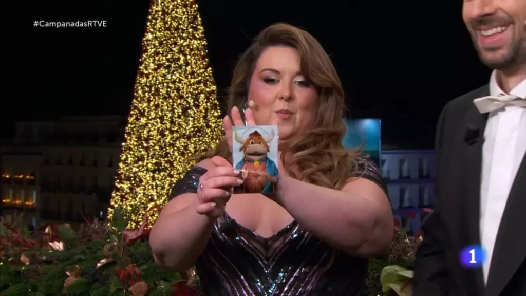 Lalachus y Broncano durante las Campanadas de RTVE