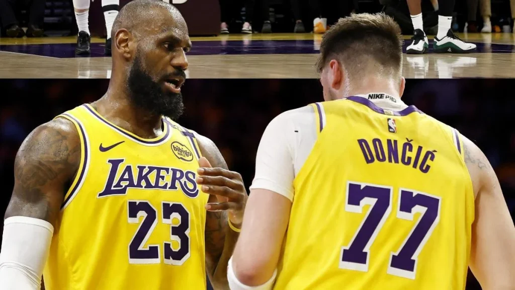 Luka Doncic LeBron James Fuente: Agencias