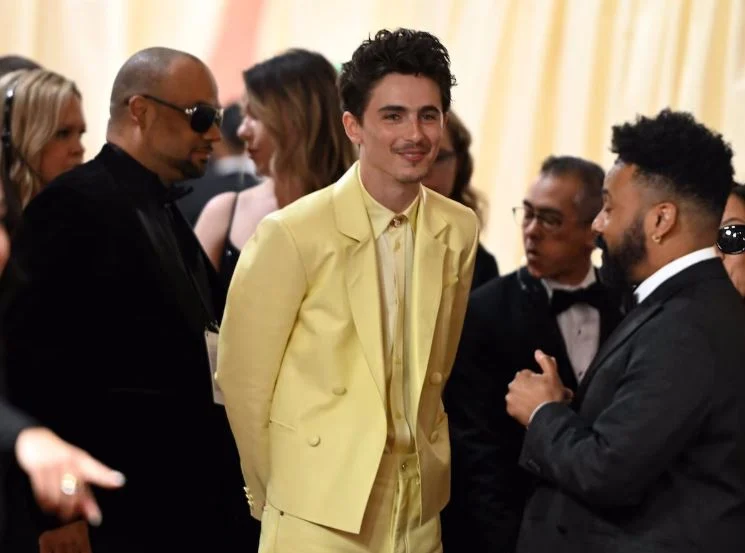 Timothée Chalamet en los premios Oscar 2025