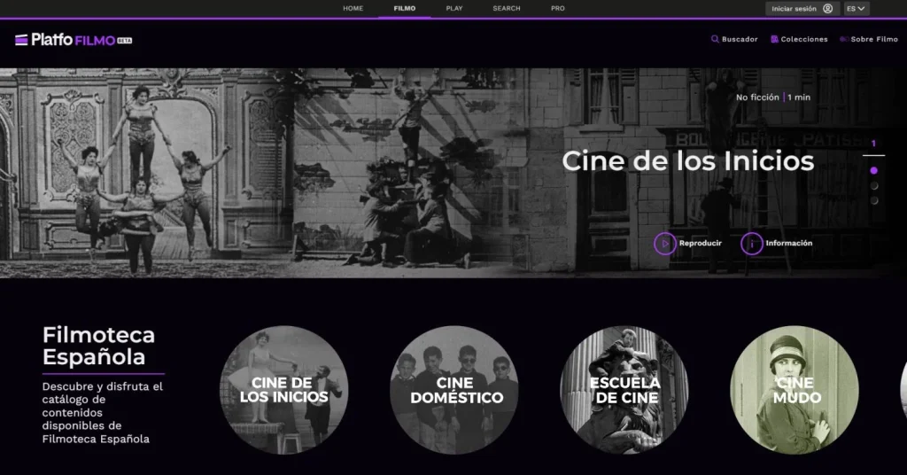 Captura de uno de los módulos de PLATFO