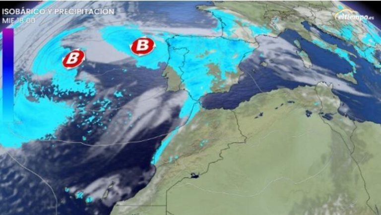 La AEMET advierte del regreso de la lluvia con una borrasca en Andalucía