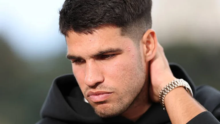 Carlos Alcaraz estalla al escuchar los nombres de Federer, Rafa Nadal y Djokovic