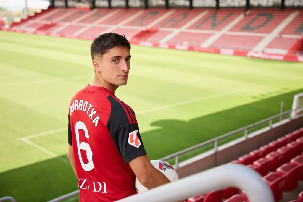 Maniobra con Gorrotxategi habla del pánico de la Real Sociedad al Athletic 1 Gorrotxategi Fuente: CD Mirandés