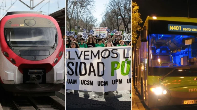 Cortes en Cercanías, amenaza de autobuses y tres huelgas desatan la vorágine en Madrid