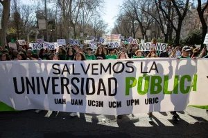 Huelga por la educación pública en Madrid